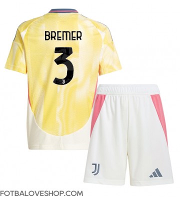 Juventus Gleison Bremer #3 Dětské Venkovní Dres 2024-25 Krátký Rukáv (+ trenýrky)